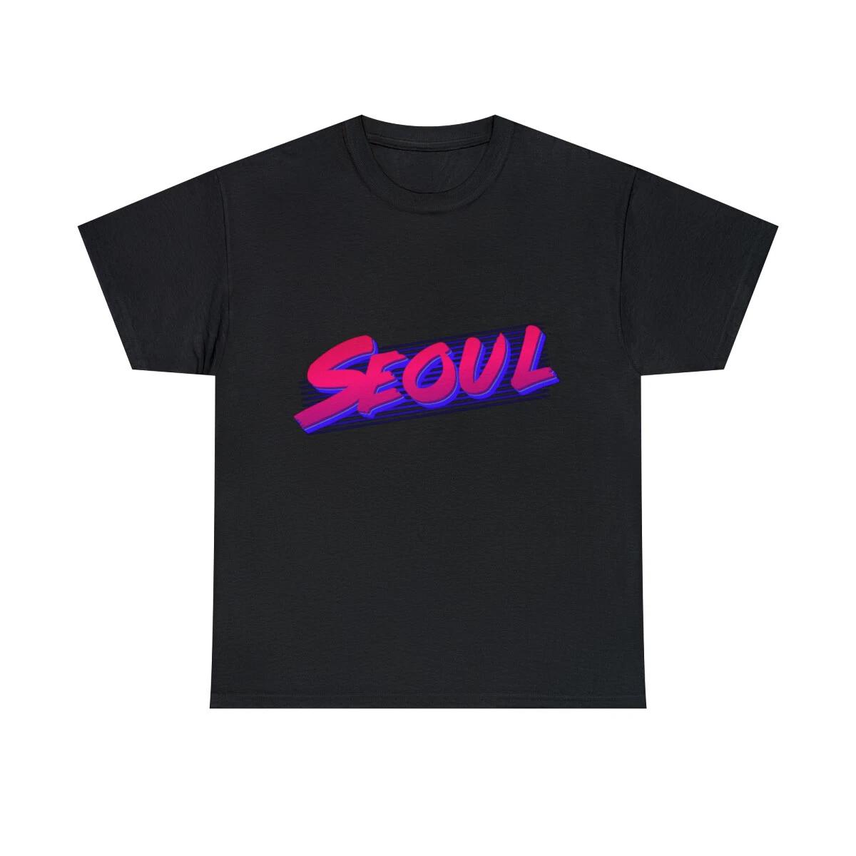 Retro Seoul Korea Graphic Tee Shirt, S-5XL 2XL