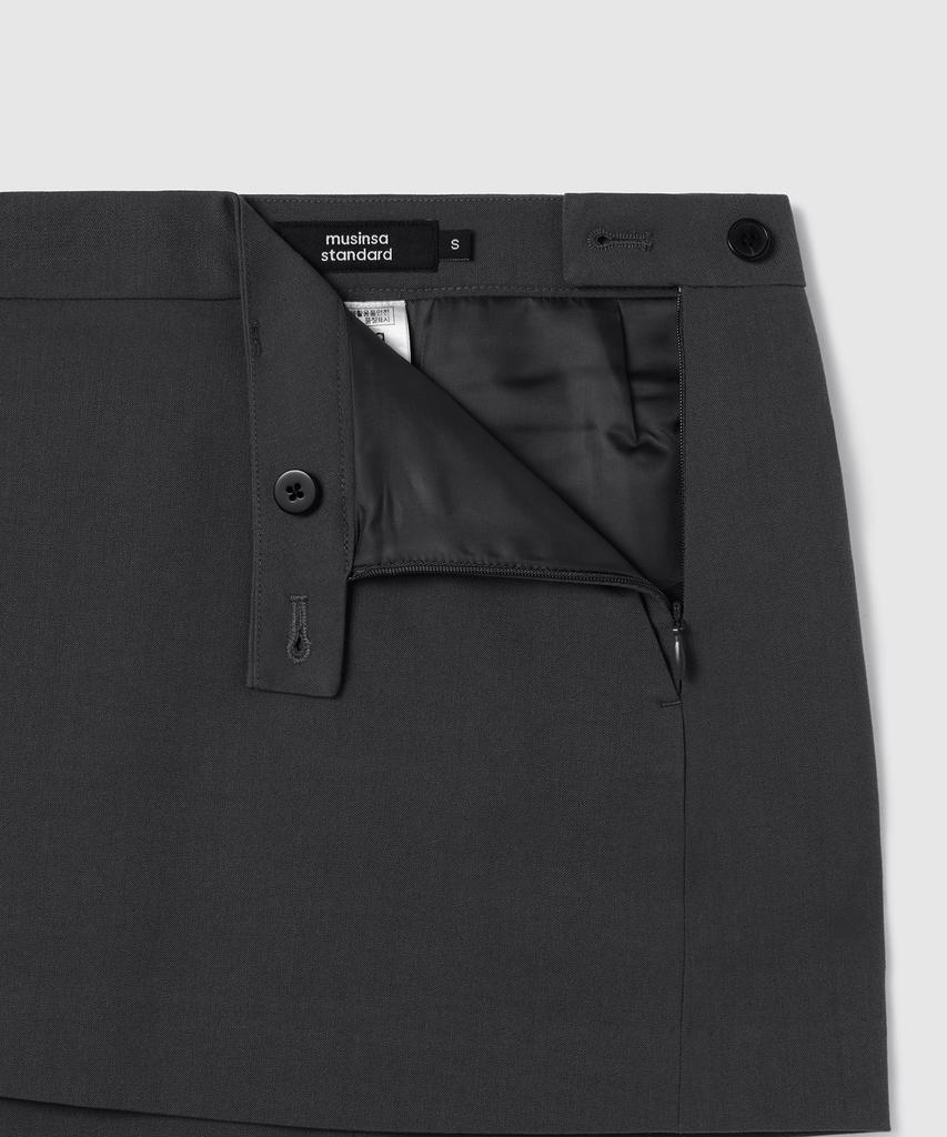 Musinsa Standard Woman Women'S Low-Rise Mini Skirt [Gray]