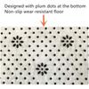 Inyahome White Bathroom Rugs Sets 3 Piece Set Toilet Seat Cover Non-Slip Bath Mats Lid Cover Bath Rug Contour Mat Bathroom Decor