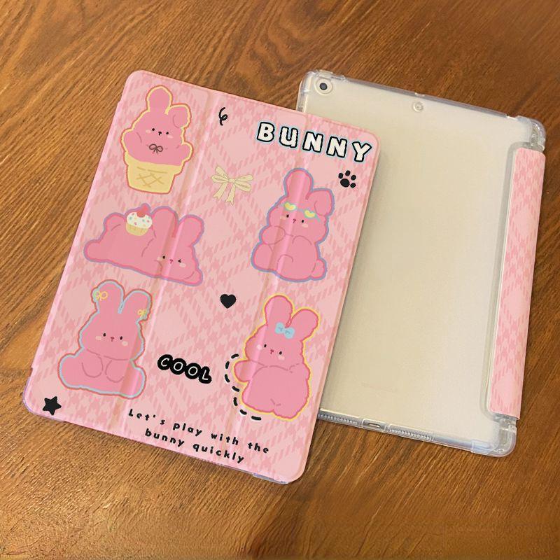 

Симпатичный красочный узор в виде маленьких животных, складной чехол для iPad 2021 gen9 gen8 gen7 10.2 2018/17 Air1/2 9.7 с держателем для карандашей iPad Air6（13）