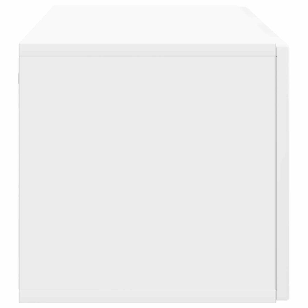 Wall Mounted TV Cabinet Glossy White 98 x 31 x 30 cm