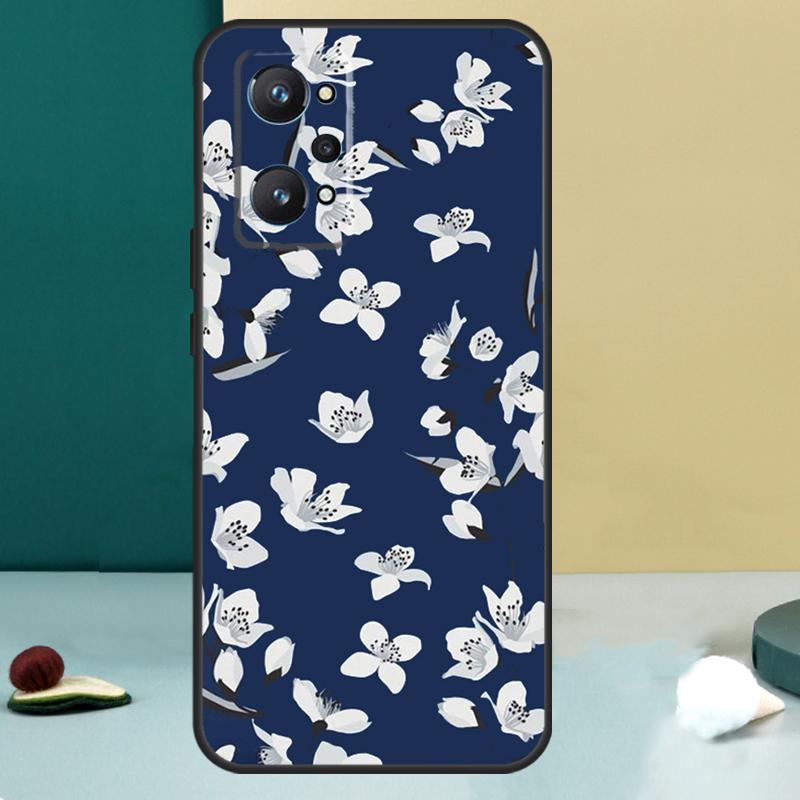 Cherry Blossom Floral For Realme 13 12 10 11 14 Pro Plus GT 6 5 6T GT7 Pro C55 C53 C51 C21Y C25S C75 C67 C61 Case
