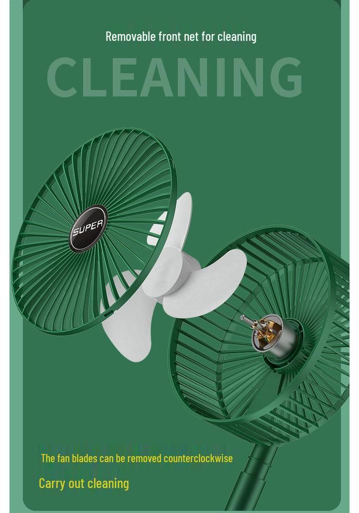 Compact USB Rechargeable Silent Desktop Fan for Office, Dorm, or Bedside Use