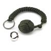 Outdoor Security Protection Black Monkey Fist Steel Ball for Girl Bearing Self Defense Lanyard Survi