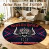Round Rug Custom NameMotorhead Pattern Non Slip Carpet Home Floor Decor