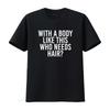 Funny Bald Confidence T Shirt S 5XL With a Body Like This Who Needs Hair Stylish and Comfortable for All Sizes Vintage Washed