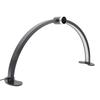 Half Moon Desk Lamp 27 Inch 40W 3000 to 6000K Dimmable Half Moon Nail Light with LED Clock Display for Lash Extension Skincare
