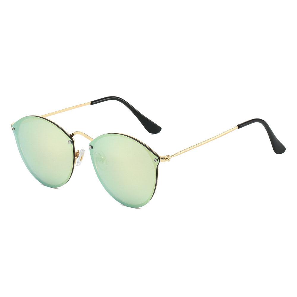 Classic Vintage Round Sunglasses Women Men Luxury Designer Punk Metal Mirror Shade UV400 Sun Glasses