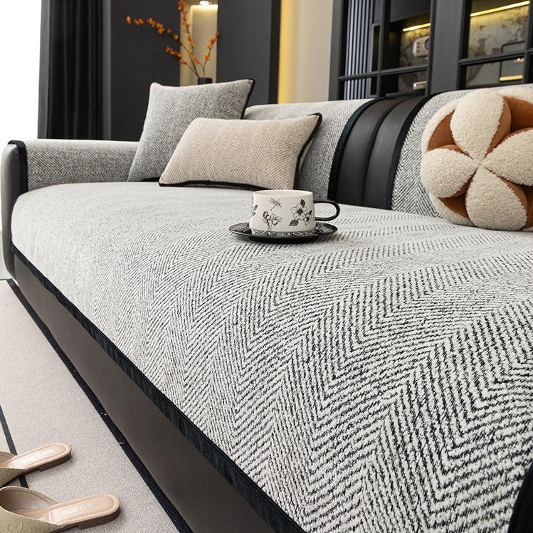 

Подушка для дивана, Фиксированная Нескользящая Подушка для дивана Прямой ряд из искусственной кожи, Универсальная для четырех сезонов Однотонная Высококлассная Подходит для гостиной, спальни 90*160cm