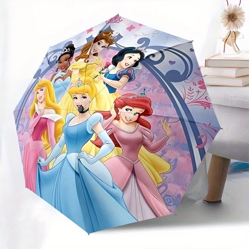 Princesses, Fantasy Automatic Opening and Closing Umbrella, Compact Travel Umbrella, Lightweight and Portable, Suitable for Beach Commuting
