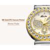 Butterfly Rhinestone Quartz Watch For Women Round Full Diamond Bezel Shell Dial Luxury Alloy Bracelet Elegant Party Waterproof Wristwatch