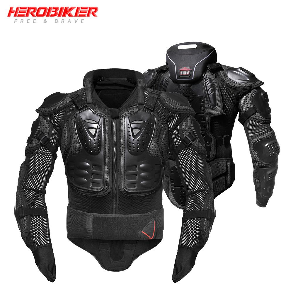 HEROBIKER Motocyklová bunda Pánská Motocyklové Brnění Moto Tělové Brnění Motokrosová Jezdecká Bunda Závodní Motocyklová Ochrana Těla S-5XL