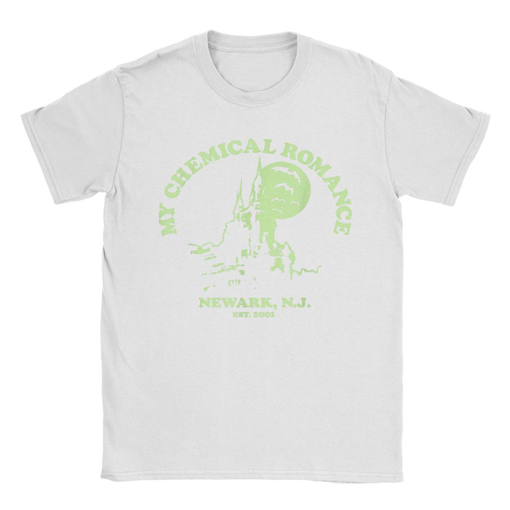 My Chemical Romance Haunted Castle Katoenen T-shirt Voor Mannen Zomer T-shirts Ronde Hals Mode T-shirt Grote Maten Groothandel Tops