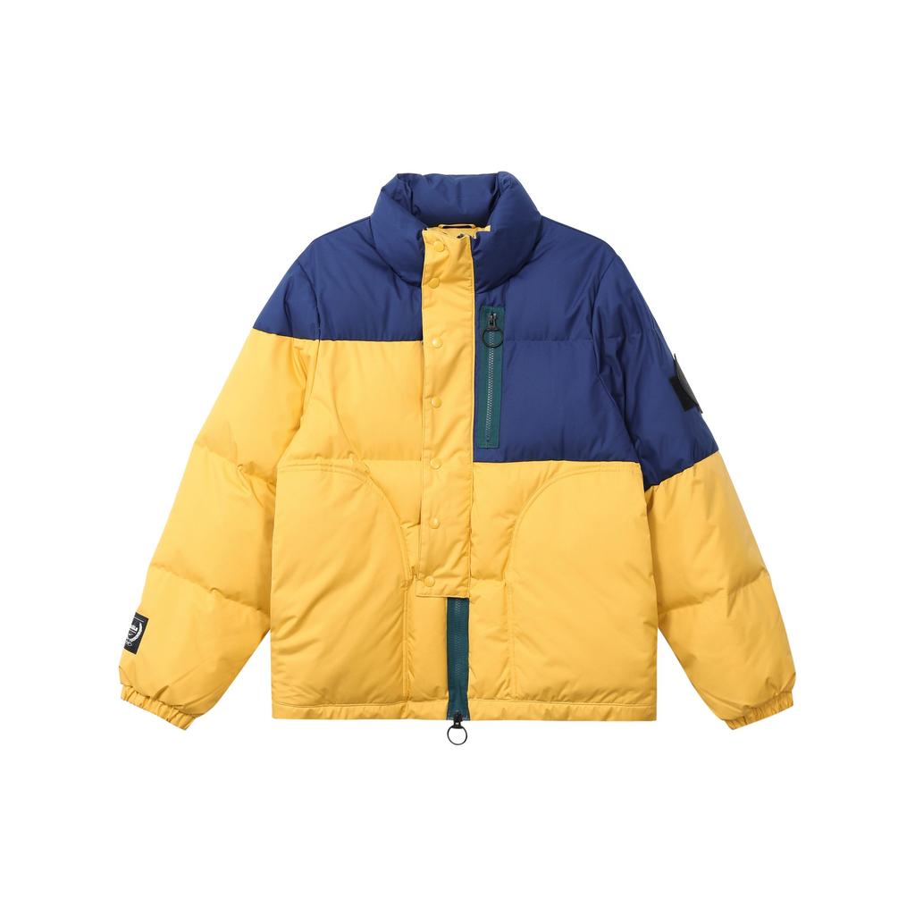 Nike Premium Warm Patchwork Woven Cotton Stand-Up Collar Casual Jacket Men Outerwear Sunset-Yellow CK6779-761