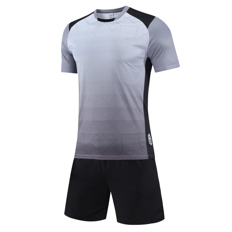 Gradient Jerseys Sets Soccer Running Shirts Shorts Gym Training Causal Sports Uniforms Suit Fashion Polyester Badminton Clothes