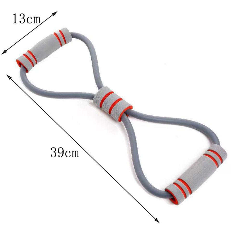TPE Tube 8-shaped Stretcher Bolded Tension Rope Yoga Elastic Band  Female