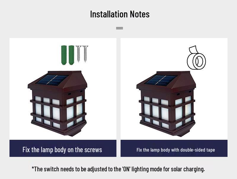 Solar Window Pane & Wall Lights - Waterproof Garden, Villa, Fence & Stair Lighting
