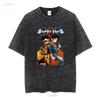 Super Sons T-Shirt Superboy Robin Damian Wayne Jon Kent Jimenez Kunst vintage Gewaschen Weich Streetwear Oberteil für den Alltag