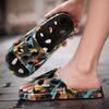 EVA Women Bathroom Slippers Flat Leaky Home Slides Fashion Comfortable Non-slip Slippers Quick Drying Men Indoor Slippers
