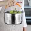 304 Stainless Steel Rice Cooking Steam Basket Pressure Cooker Anti-scald Steamer Multi-Function Fruit Cleaning Basket cooking
