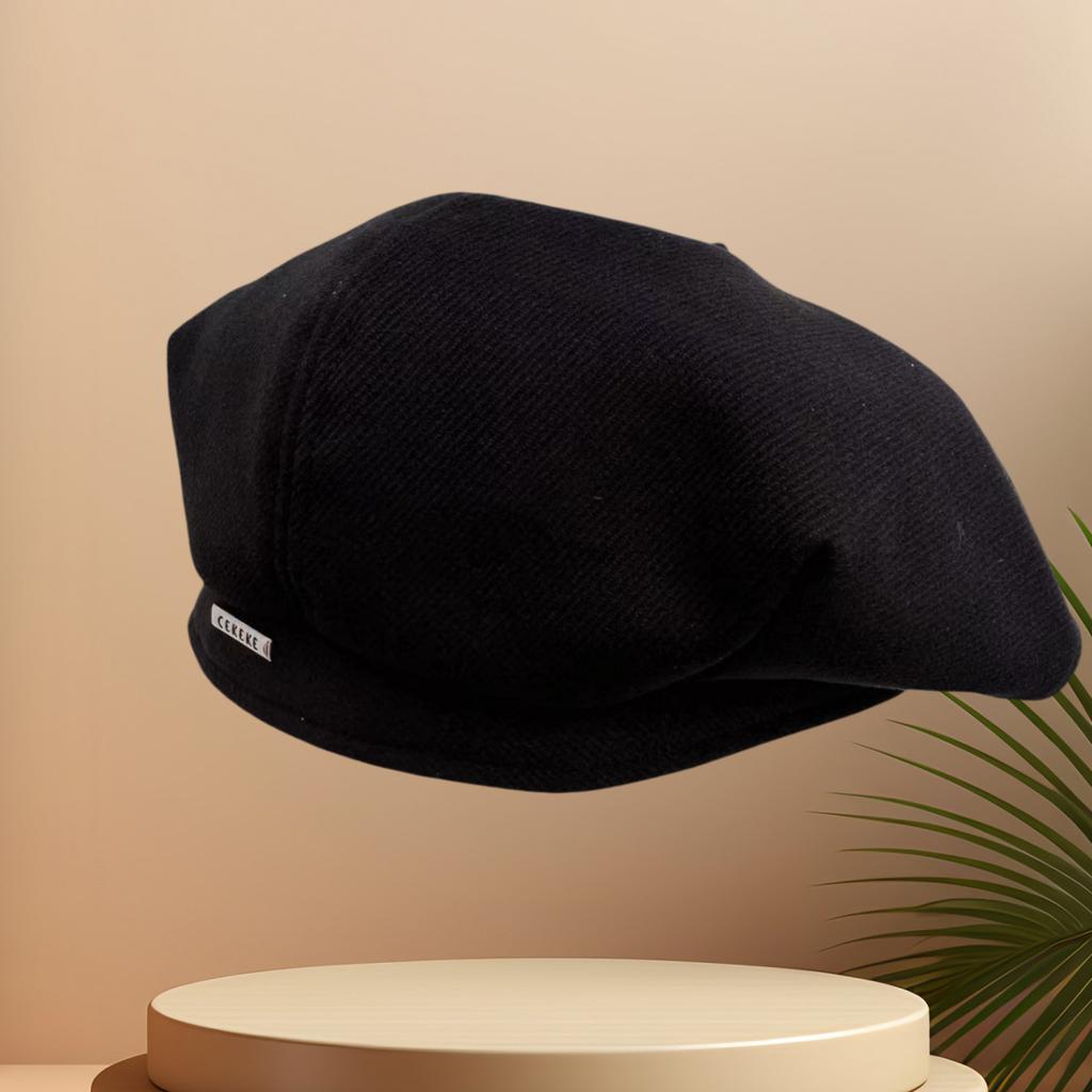 New Internet celebrity beret female autumn and winter British retro sunscreen newsboy hat foreign fashion sweet octagonal hat