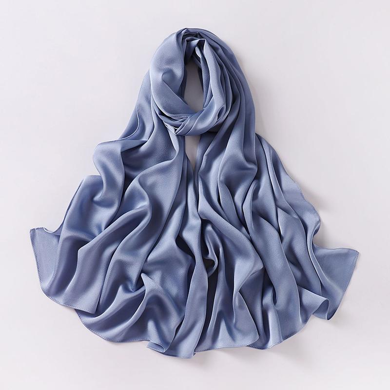 Spring Muslim Modal Chiffon Jersey Hijab for Women Plain Soft Shawls Scarves Big Size Headscarf Islamic Turban Headband Abaya