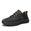 Men's Outdoor Casual Leather Shoes Retro Style Male Sneakers Adult Non-Slip Casual Desert Hiking Footwear Treking Shoes Trainers
