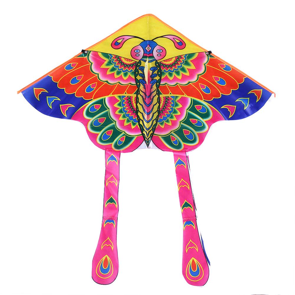 Colorful Butterfly Kite 90x50cm Bright Cloth Outdoor Foldable Funny Toys Decoration Outdoor Fun Children Adults Supplies