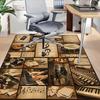 1PC Music Instruments Extra Large Non-Slip Floor carpet, Office, family, bedroom, Studio - Large Area Rug Indoor Rugs, Vibrant Colors-A241