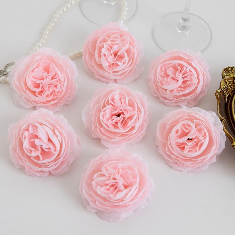6Pcs Simulation 15-layer Foreign Peony Flower Ins European Style Home Furnishing Living Room Decoration Fake Flower