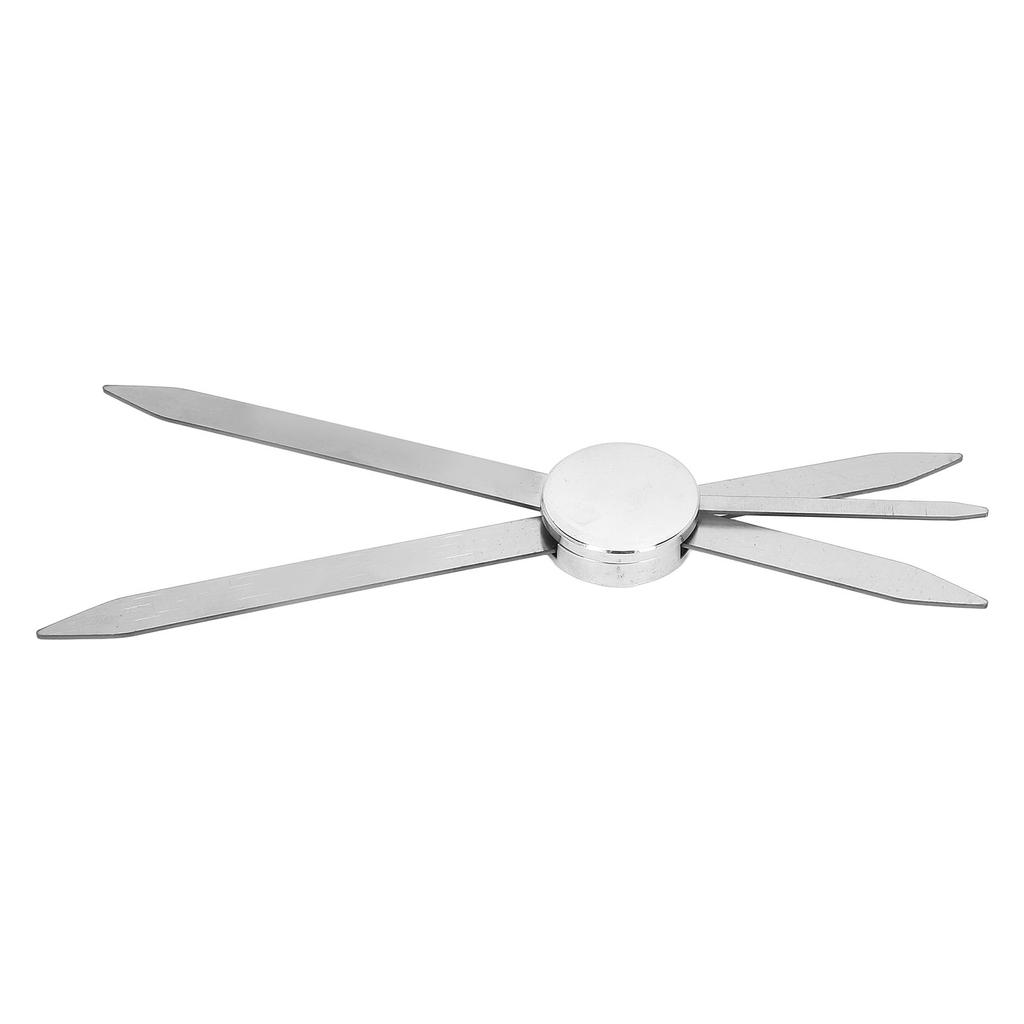 Eyebrow Stencil Ruler Stainless Steel 3 Point Positioning Eyebrow Makeup Ruler for Microblading Silver