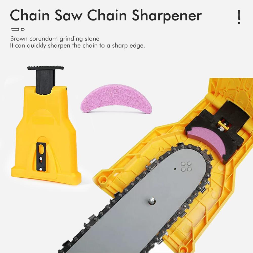 Garden Logging Kit (3 Size Tree Felling Wedge)+Chain Sharpener Chainsaw Teeth Sharpener , Whetstone, Quick-sharpening Tool