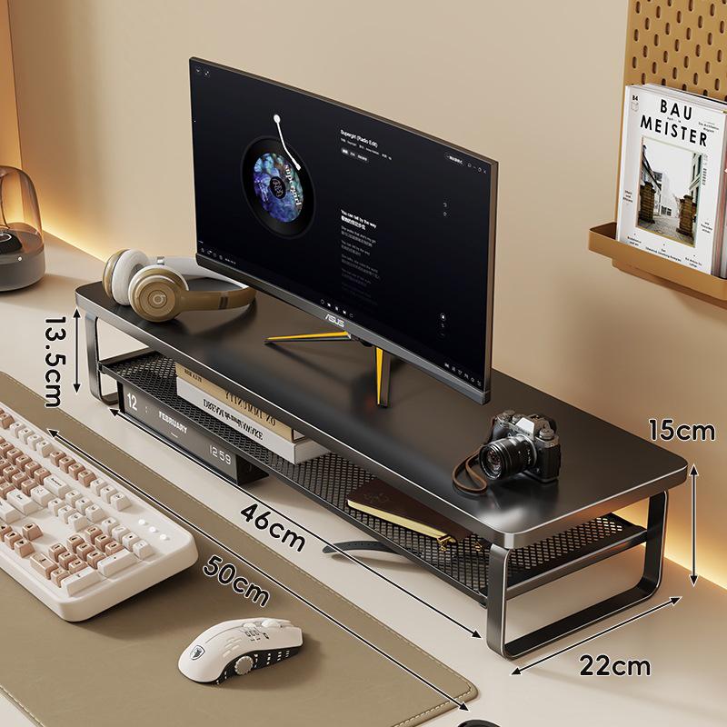 Desktop Monitor Riser Stand with Drawer Organizer for Office