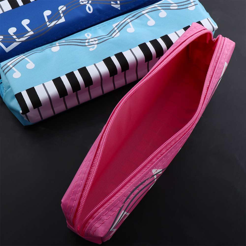 Music Box Student Pencil Case Piano Note Pencil Bag Musical Note Piano Pouch Musical Pencil Cases