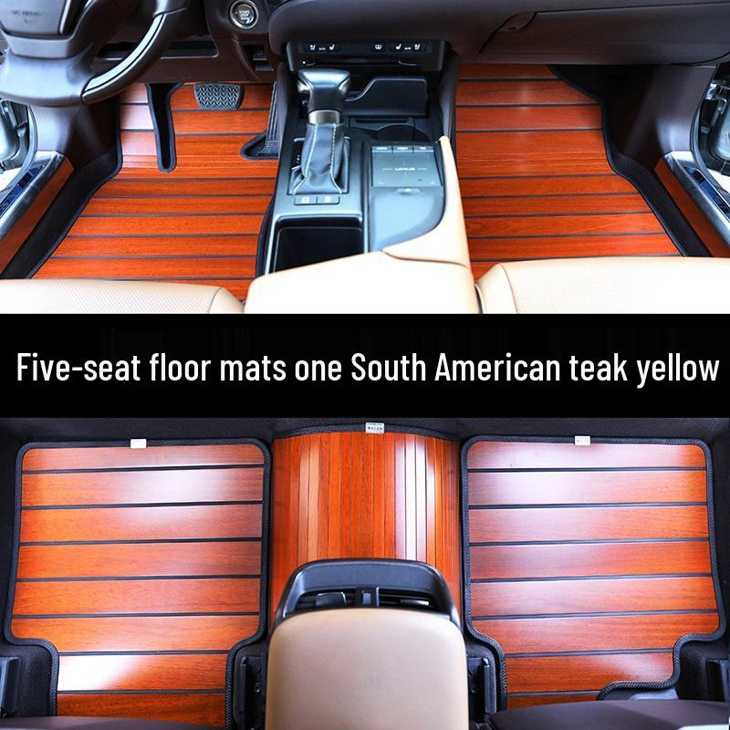 Solid Wood Floor Mat for BMW 3, 5, 7 Series, 320li, 525li, 530, X2, X3, X5