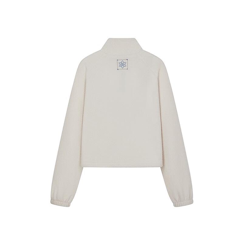 Teenie Weenie Women's Bear Graphic Stand-Collar Sweatshirt