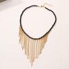 Jewelry Exaggerated Bead Chain Pendant Personalized Niche O-chain Fringed Necklace Female
