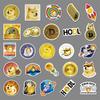 50 Cartoon Personalized Dogecoin DIY Waterproof Scooter Car Refrigerator Decoration Stickers
