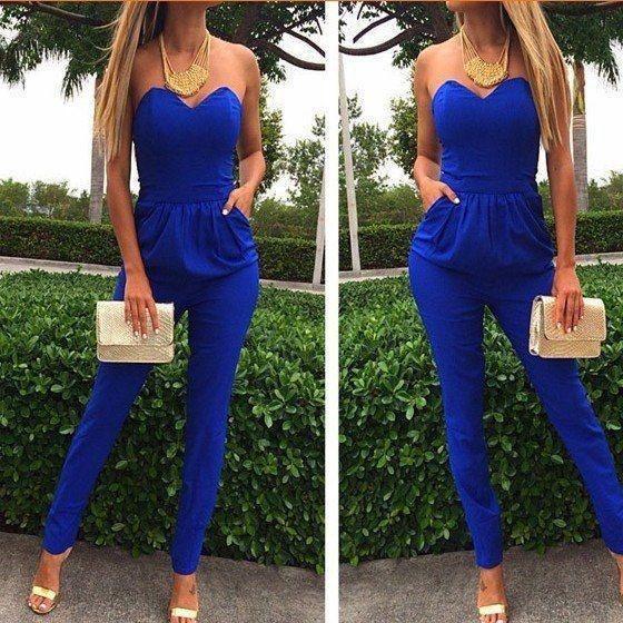 Damen Elegant Clubwear V-Ausschnitt Playsuit Bodycon Jumpsuit Perfekt Für Partys