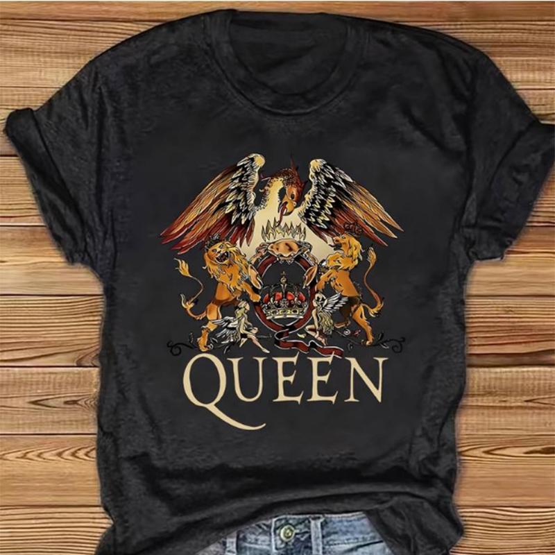 Modna Damska Seksowna Koszulka z Nadrukiem Czaszki i Ust Zabawna Codzienna Koszulka z Okrągłym Dekoltem i Krótkim Rękawem Letnia Damska Koszulka