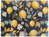 Aria Glass Desk 40X30Cm Lemons