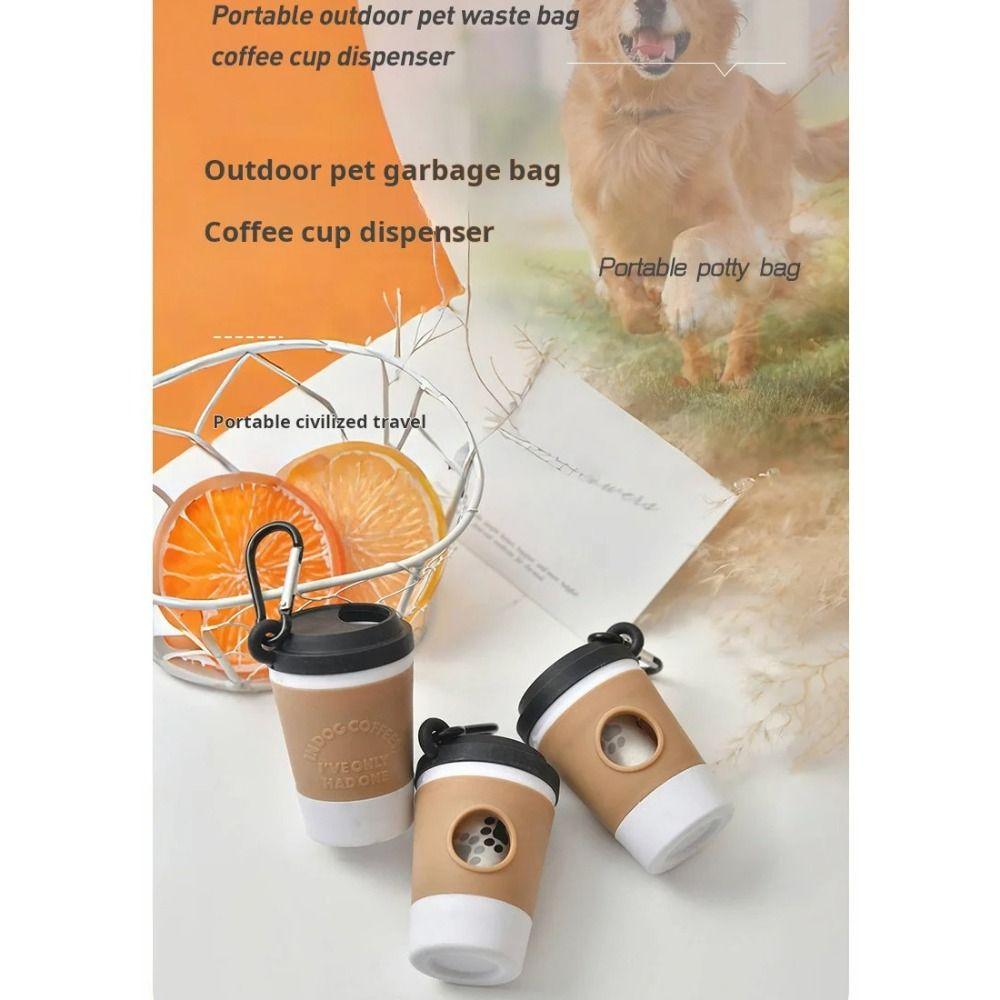Kreatives Design Hundekotbeutelspender Kaffeetassen-Stil Haustier-Müllbeutelspender Outdoor