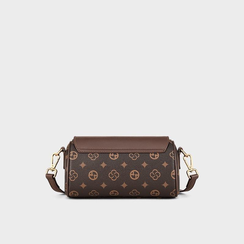 Women's bag new autumn and winter messenger bag underarm small square bag casual high-end single shoulder cylindrical bag