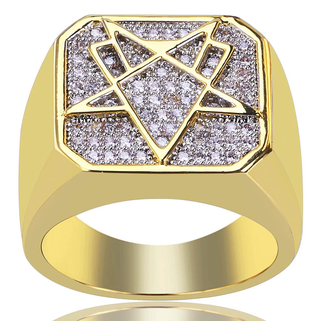 Geometric Hip Hop Men's Popular Jewelry Ring