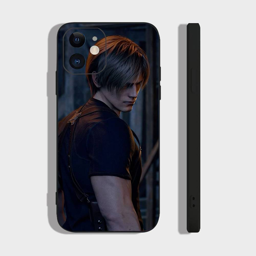 Leon R Resident Kennedy E-Evil 4 Carcasă Telefon Pentru IPhone 17 Air 16 15 14 13 Pro Max 11 12 Capac Negru din Silicon