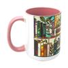 Bücherregal Muster Blumig Keramik Kaffeetasse Lustiges Bücherwurm Geschenk Teetasse Valentinstagsgeschenk