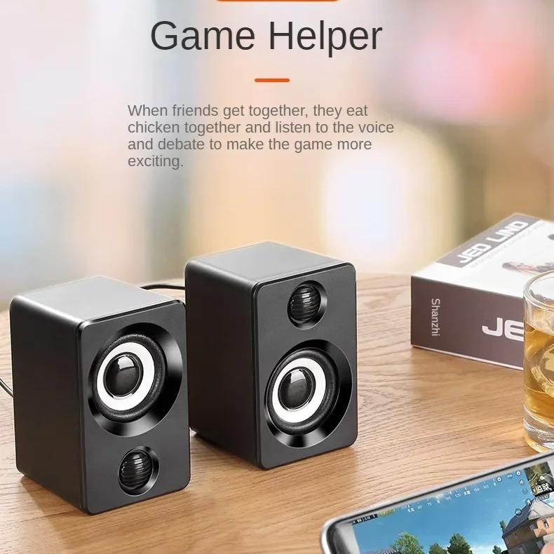 Mini Bluetooth Computer Speaker USB Wired Speakers Universal Stereo Sound Surround Portable for PC Desktop Laptop Stereo Portable Living