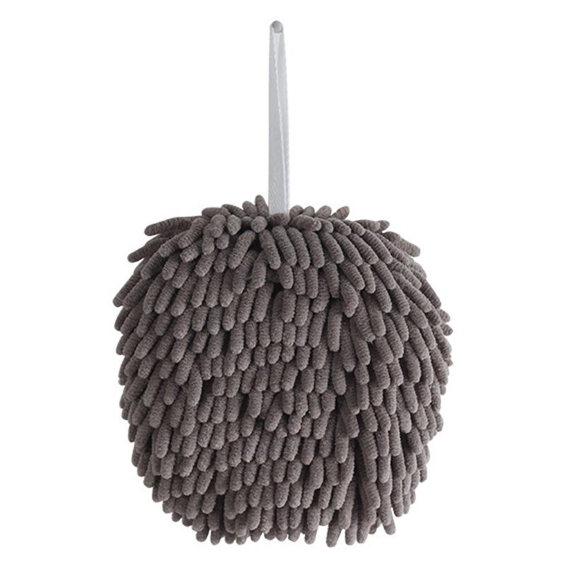 

Японское шенилловое подвесное ручное полотенце для гандбола, кухонное утолщенное водопоглощающее быстросохнущее, милая тряпка для ванной в скандинавском стиле Upgraded (with sponge) серый