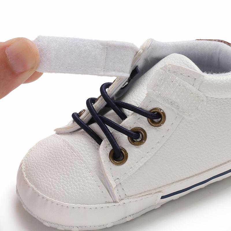 Spring and Autumn 0-1 Years Old Baby Learning Shoes High-top Casual Shoes Leather Baby Shoes Baby Shoes