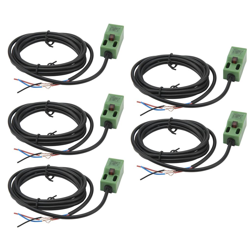 5Pcs Approach Sensor IP65 High Frequency Inductive Proximity Switch NPN Normally Open 10‑30VDC